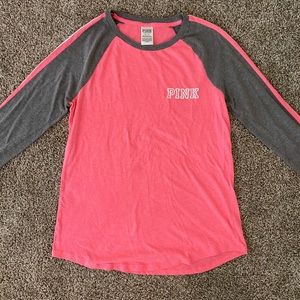 PINK 3/4 Sleeve Tee